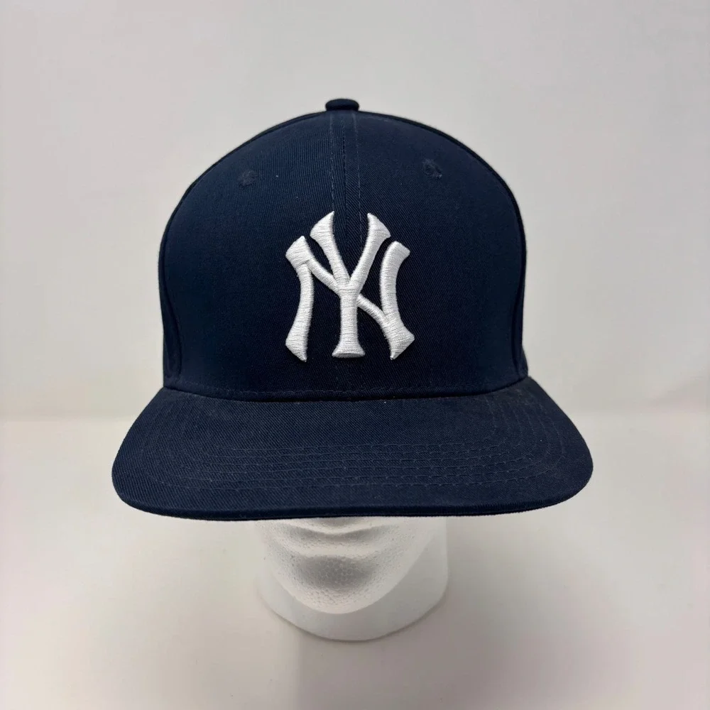 New‎ York Yankees Navy Blue Snapback Hat Police Shield Patch MLB Melonwear Cap